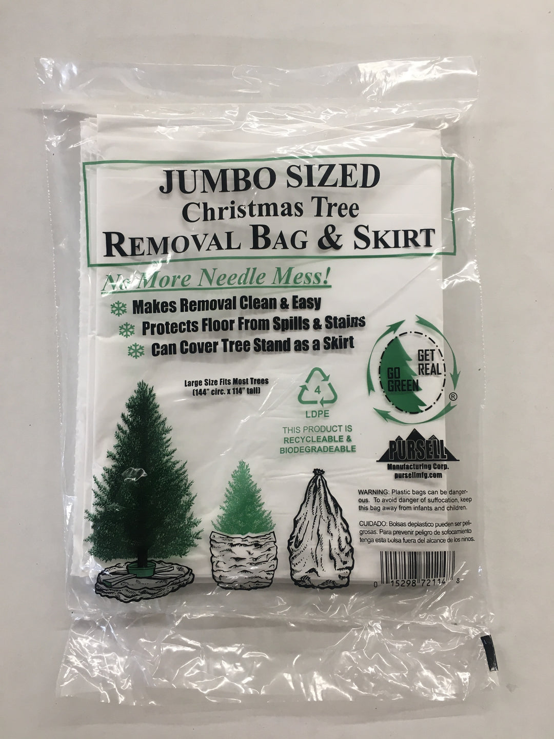 Jumbo Christmas Tree Removal Bag